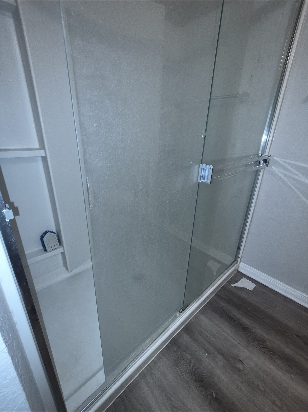Shower before cleaning in Massachusetts
